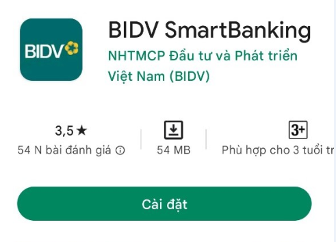 Tải Bidv SmartBaking tại kho ứng dụng AppStore hoặc GooglePlay