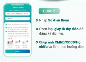 Nhập thông tin để xác thực mở bidv smartbanking