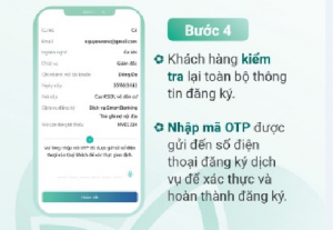 Nhập thông tin để xác thực mở BIDV Smartbanking